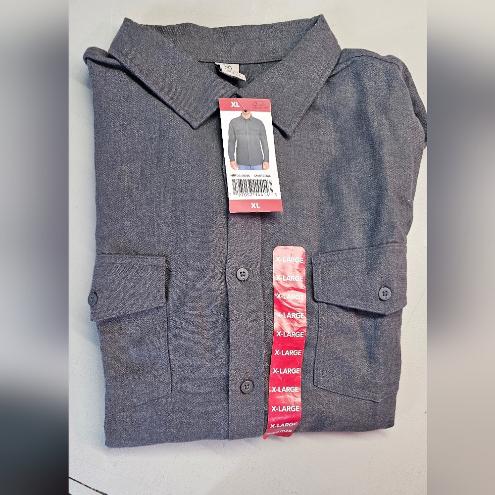 Hurley Men's Gray Button-Up Shirt - XL